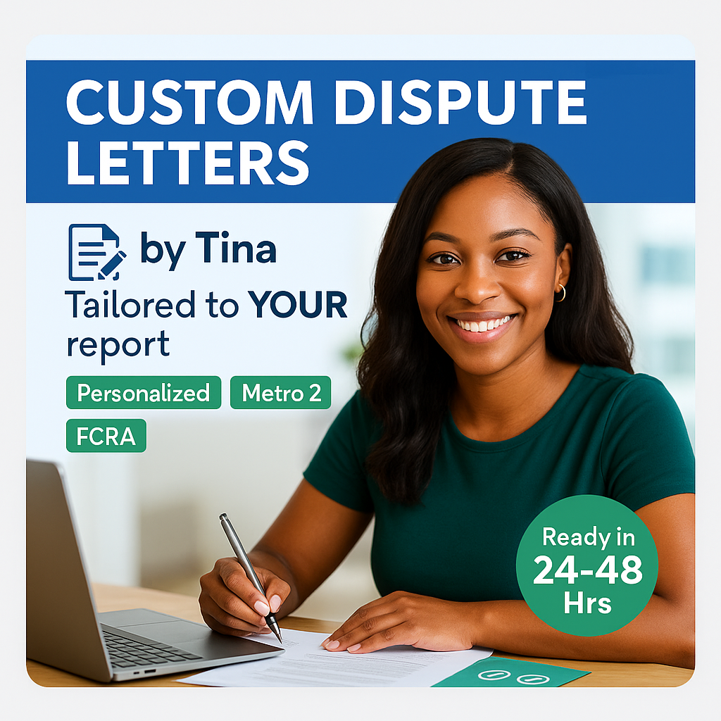 Get Customized Dispute Letters by Tina