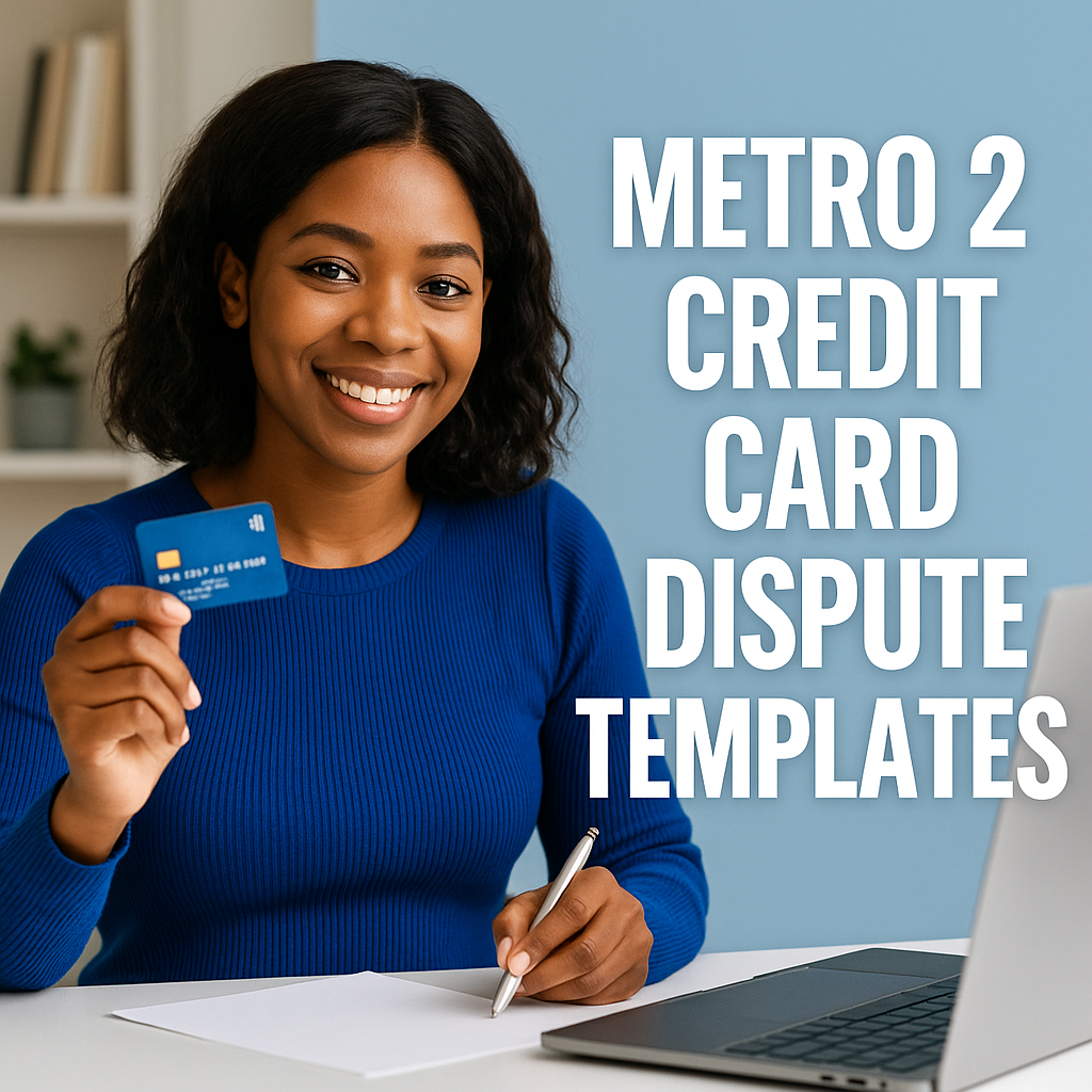 Metro 2 Credit Card Dispute Templates