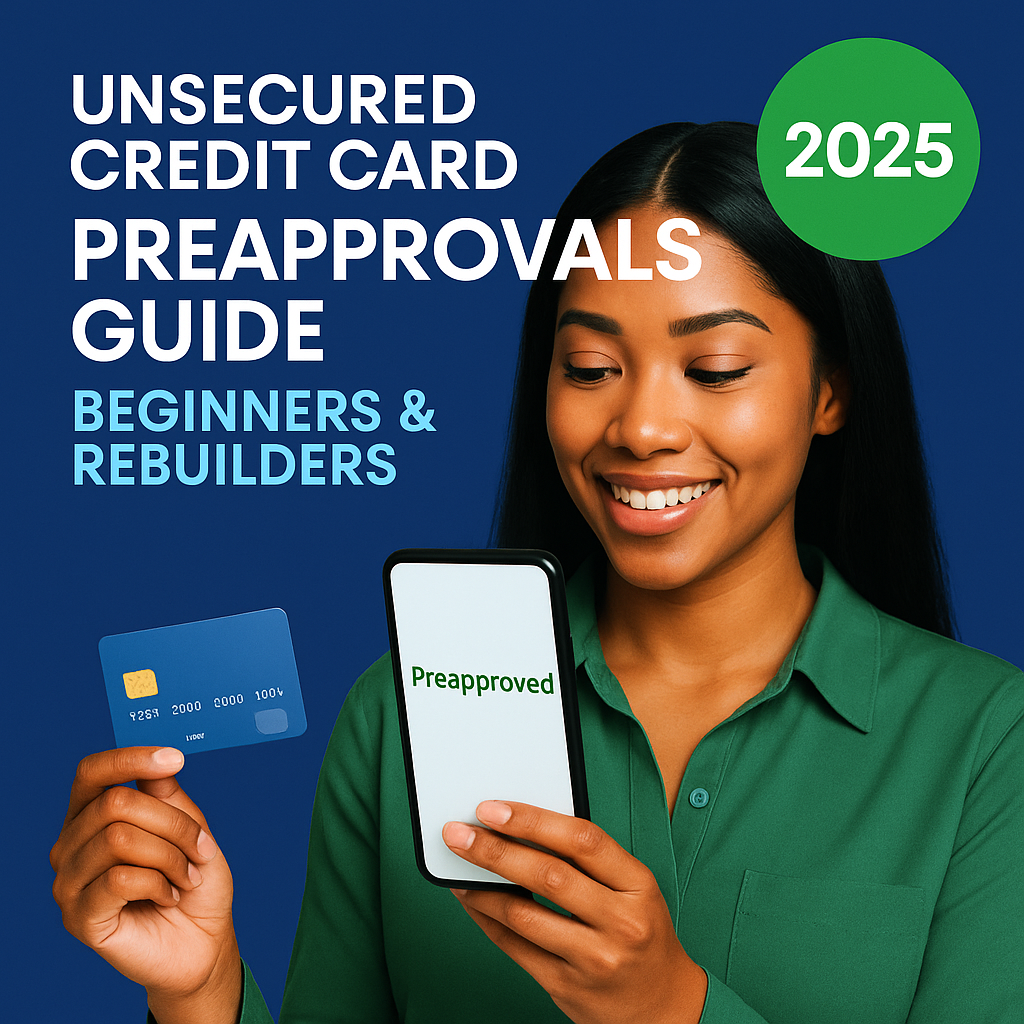 Unsecured Credit Card Preapprovals Guide for Beginners and Rebuilders