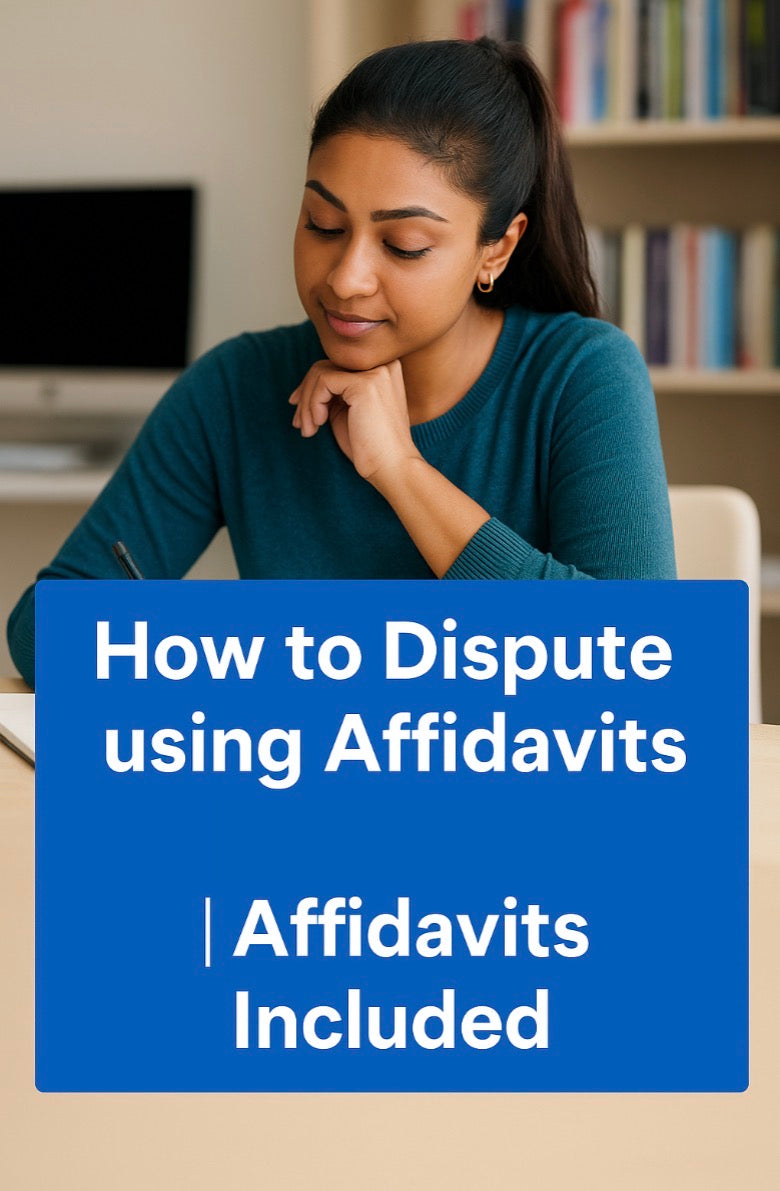 How to Dispute using Affidavits product | Affidavits Included